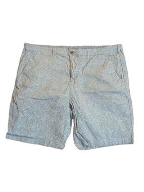 Jachs New York Gray Flower Print Chino Shorts Large
